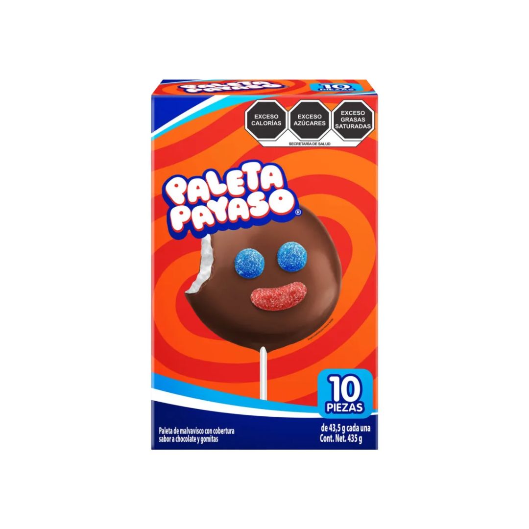 Chocolate Dulce Ricolino Paleta Payaso 12/10/43.5Gr