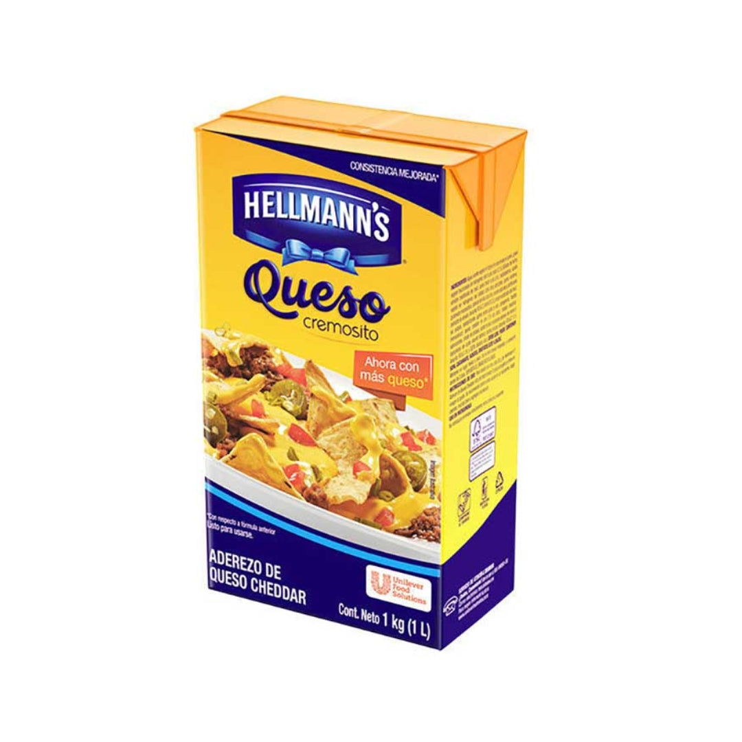 Queso Nachos Hellmanns Cheddar 1 Kg (12)