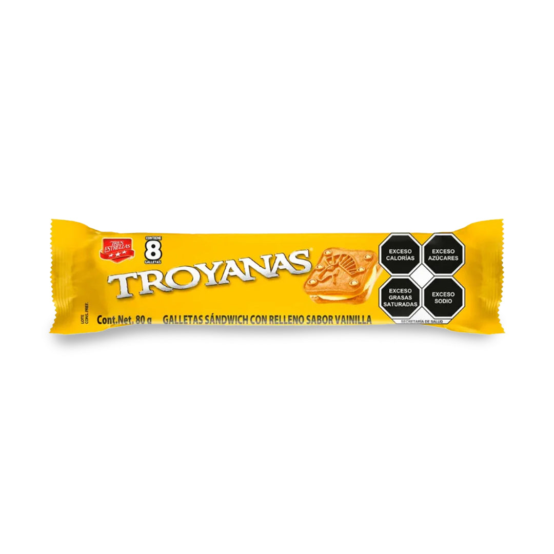 Galletas Tres Estrellas Troyanas Vainilla 80Gr (16)
