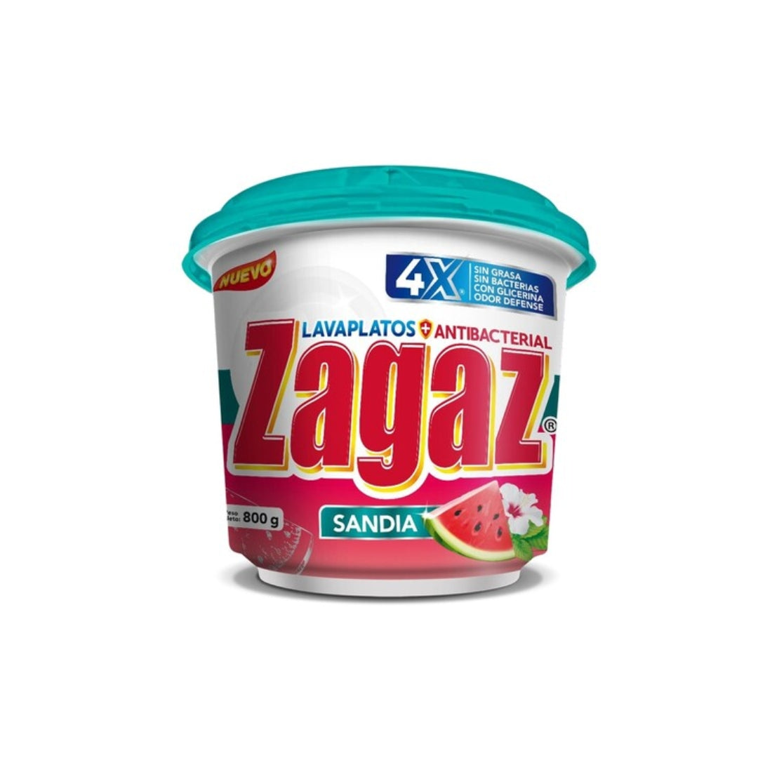 Detergente Trastes Zagaz Pasta Sandia 800 Gr (12)