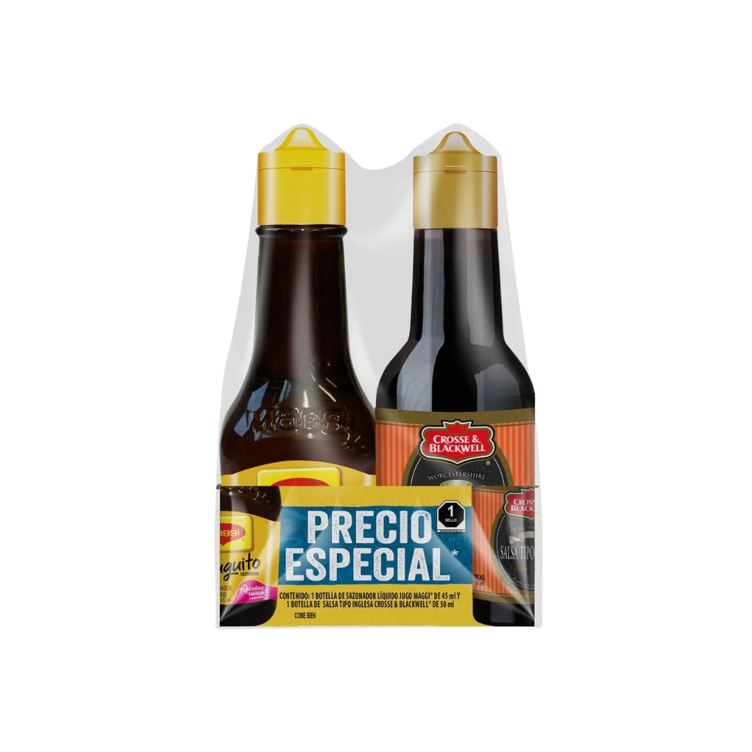 Salsa De Cocina Maggi Jugo 45 Ml + Crosseblack Inglesa 50 ml (1)