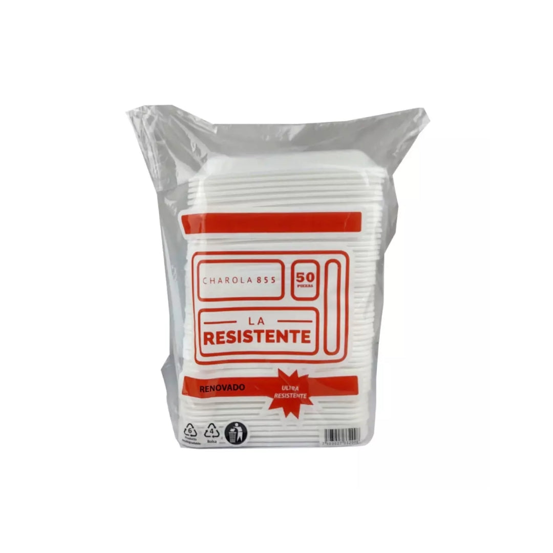 Charolas Termicas La Resistente #7 50 Pz (10)