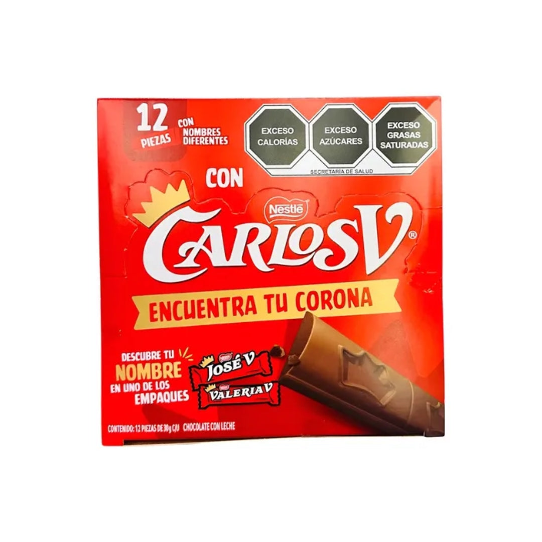 Chocolate Dulce Pieza Carlos V 30 Gr (12)