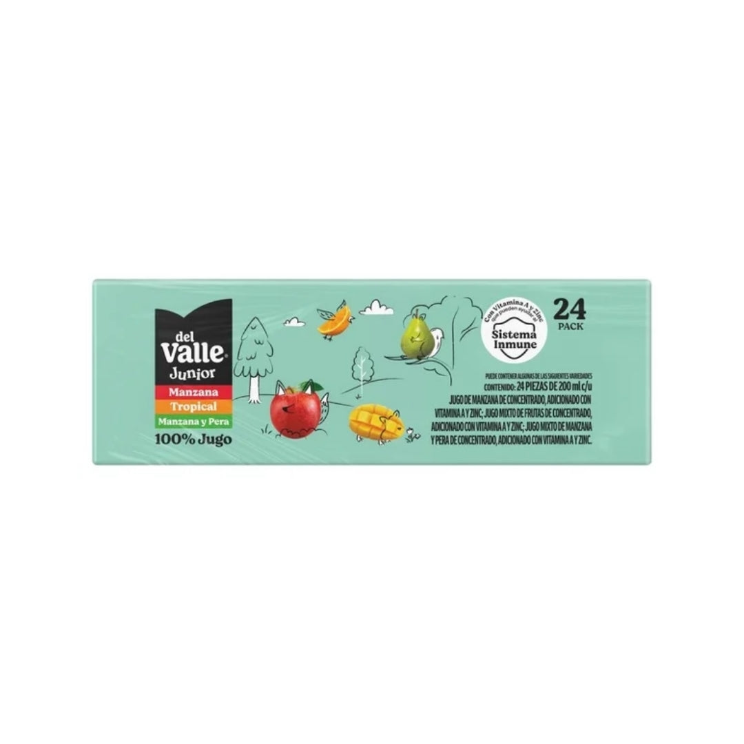 Jugo Tetra Del Valle Jr Minibrick Mix Frutas 200 Ml (24)