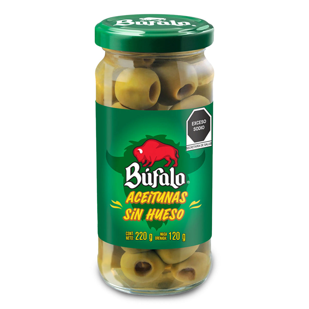 Aceitunas Bufalo Manzanilla Sin Hueso 220Gr