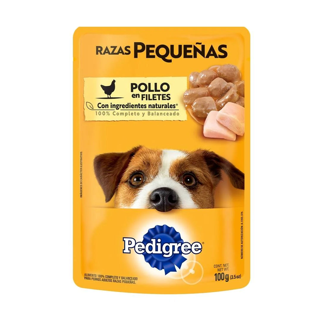Alimento Perro Sobre Pedigree Razas Pequeñas Pollo 100Gr