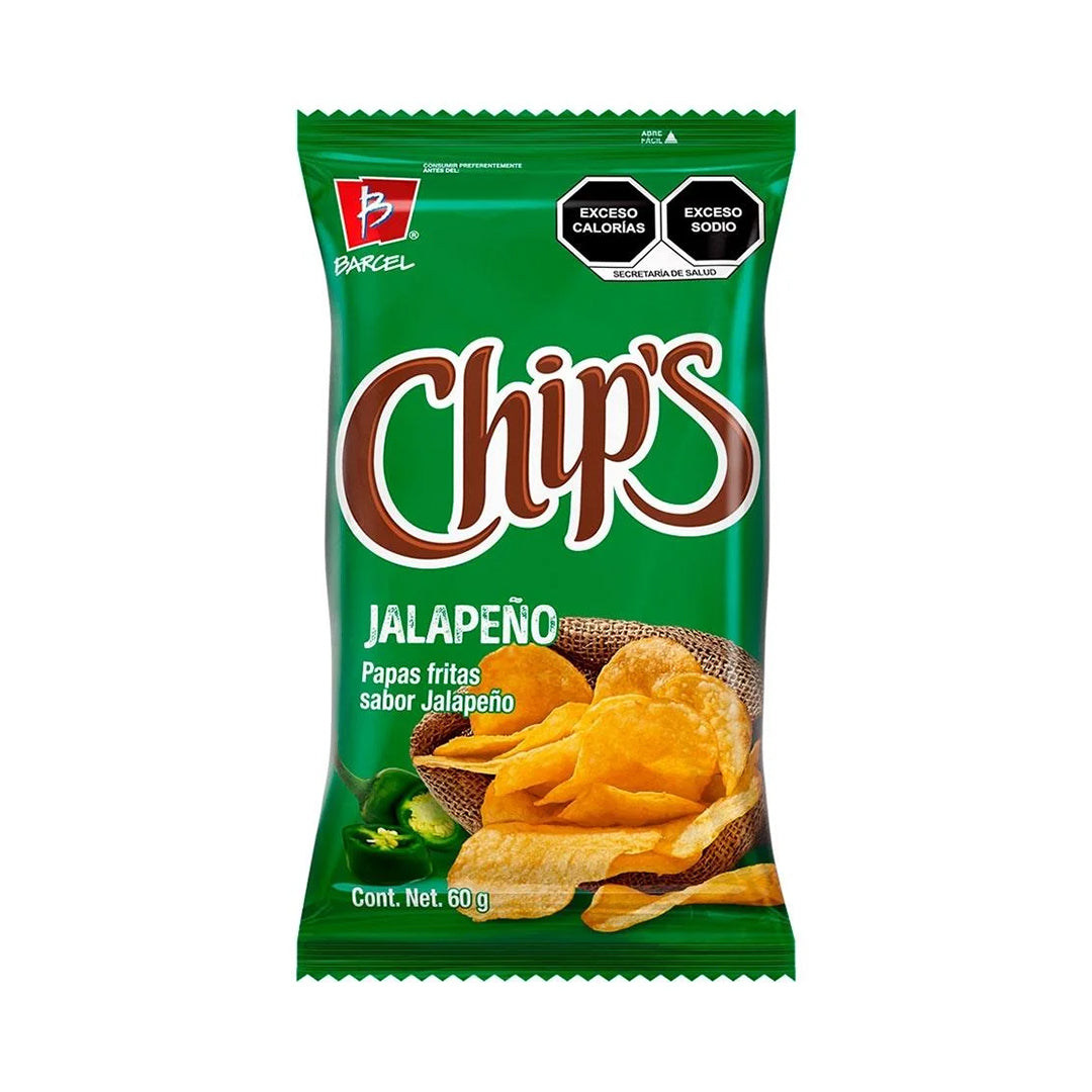 Botana Barcel Chips Jalapeño 62 Gr