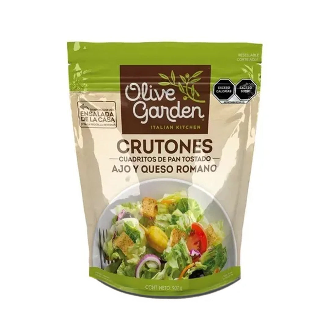 Crutones Olive Garden Ajo Y Queso Romano 907 Gr