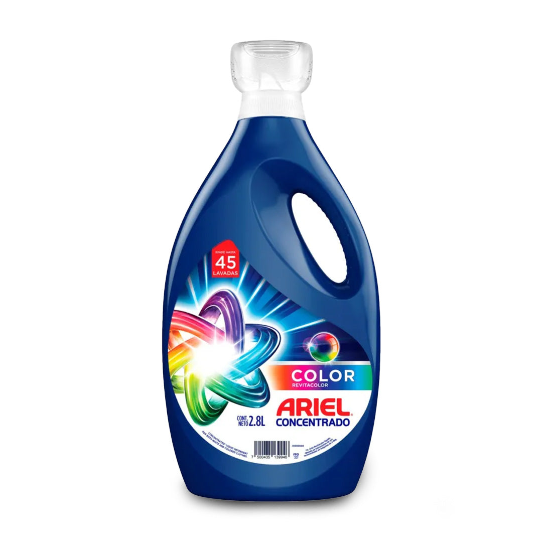 Detergente Ropa Liquido Ariel Revitacolor 2.8 Lt