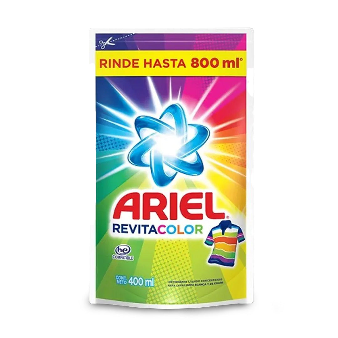 Detergente Ropa Liquido Ariel Revitacolor 400Ml