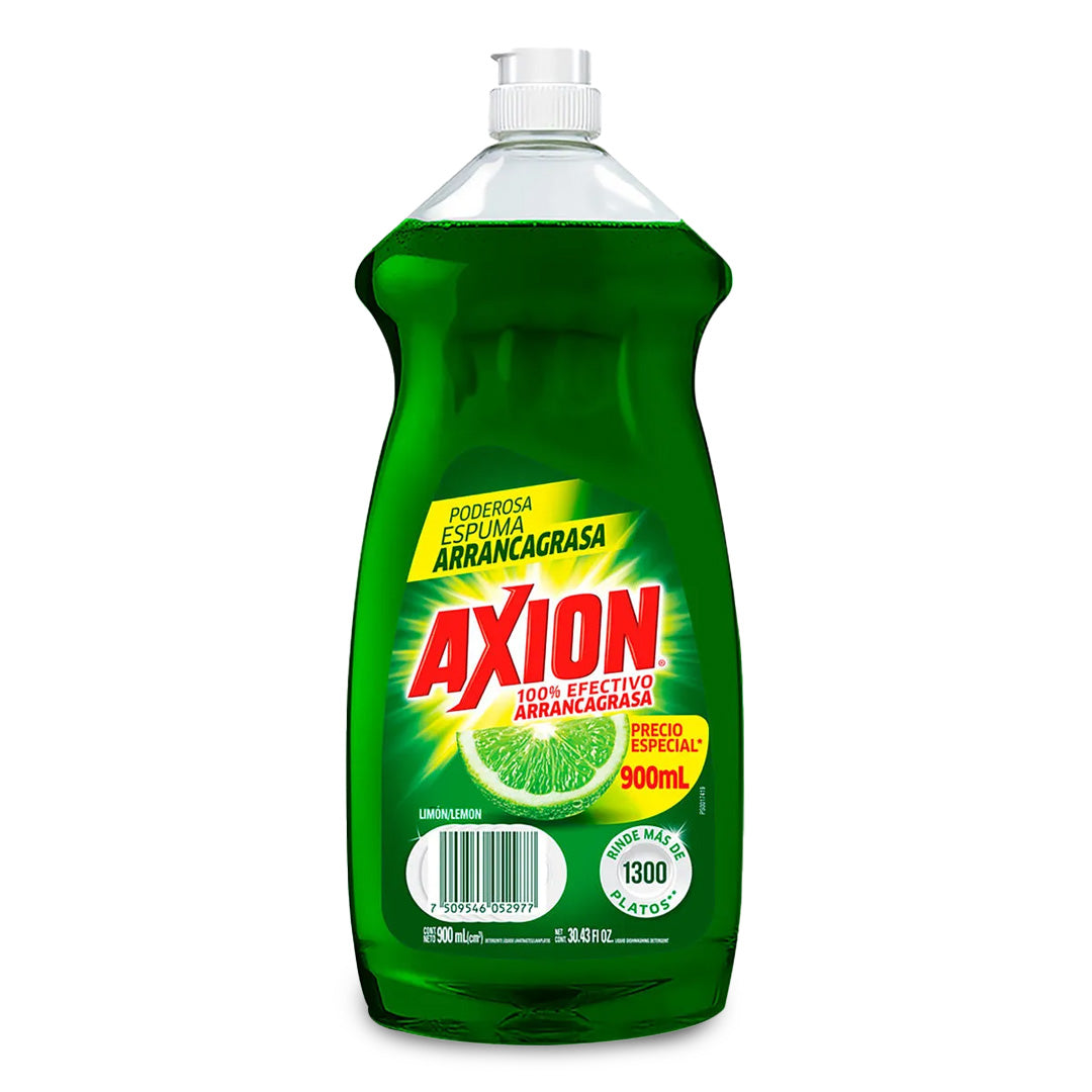 Detergente Trastes Liquido Axion Limon 900 Ml.