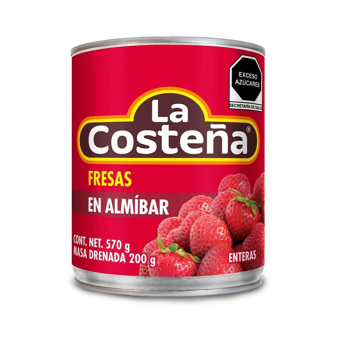 Fruta En Almibar Costeña Cereza Enteras 580 Gr