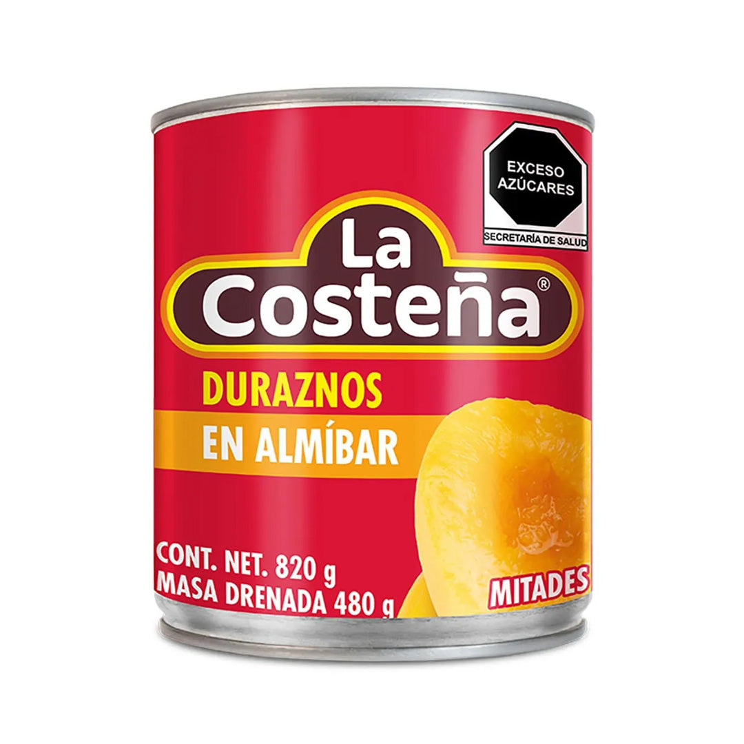 Fruta En Almibar Costeña Durazno Mitades 820Gr