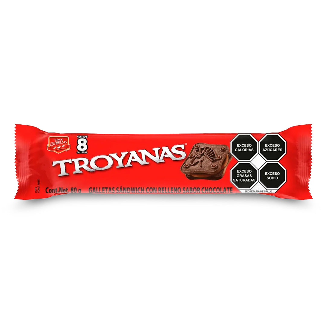 Galletas Tres Estrellas Troyanas Choco 80Gr