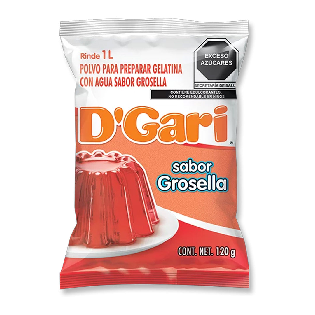Gelatinas Gari Agua Grosella 120Gr