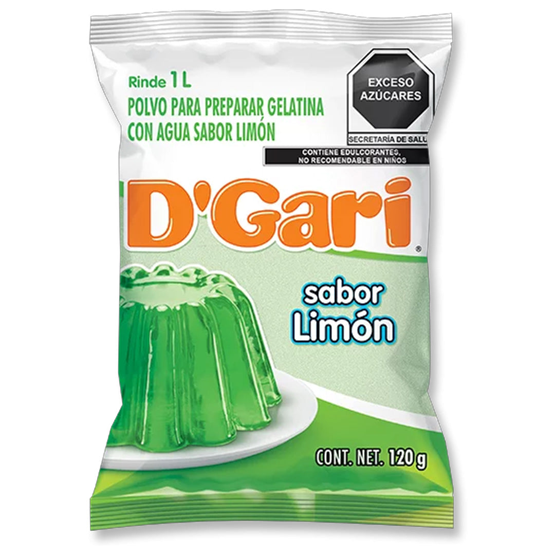 Gelatinas Gari Agua Limon 120G