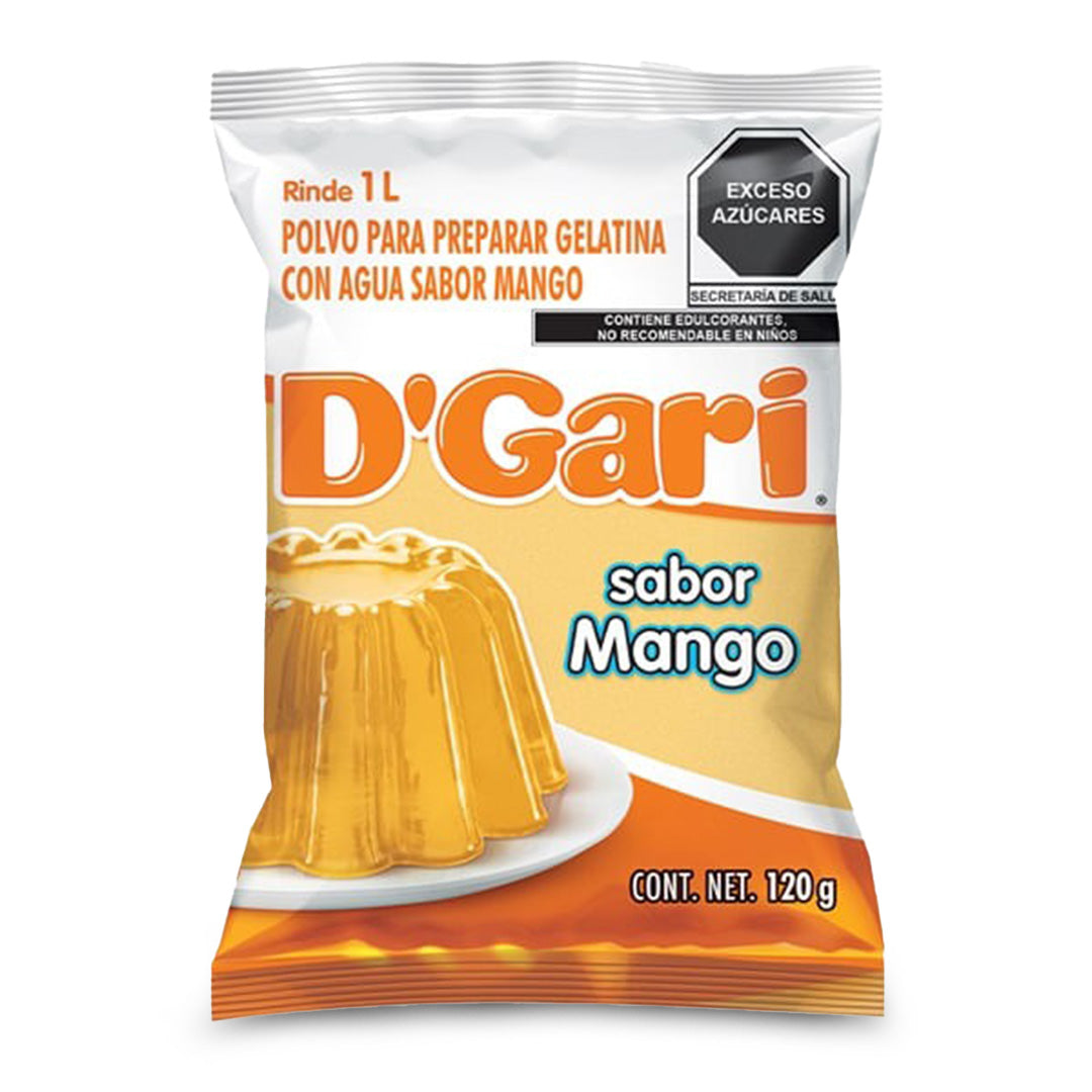 Gelatinas Gari Agua Mango 120G