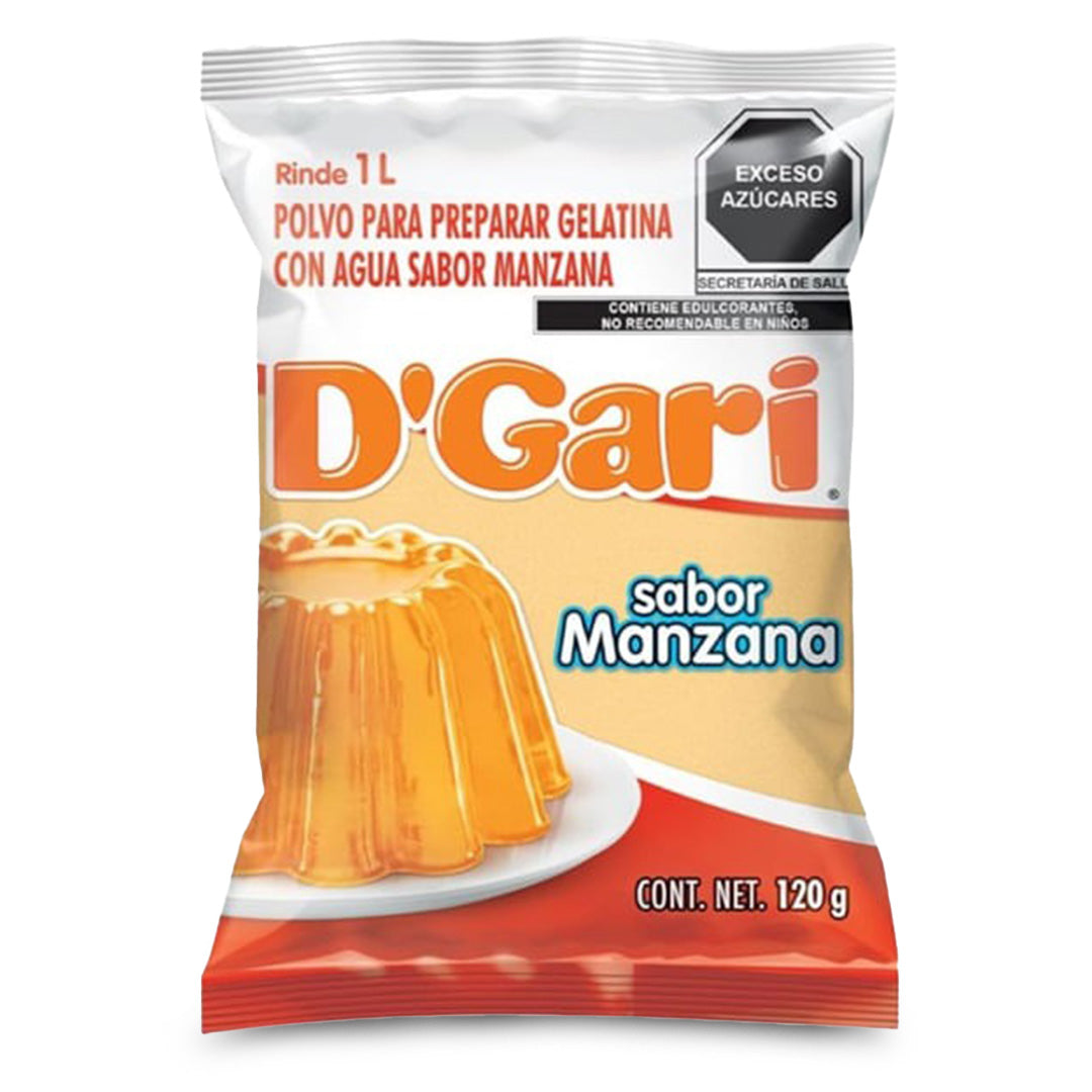 Gelatinas Gari Agua Manzana 120 Gr