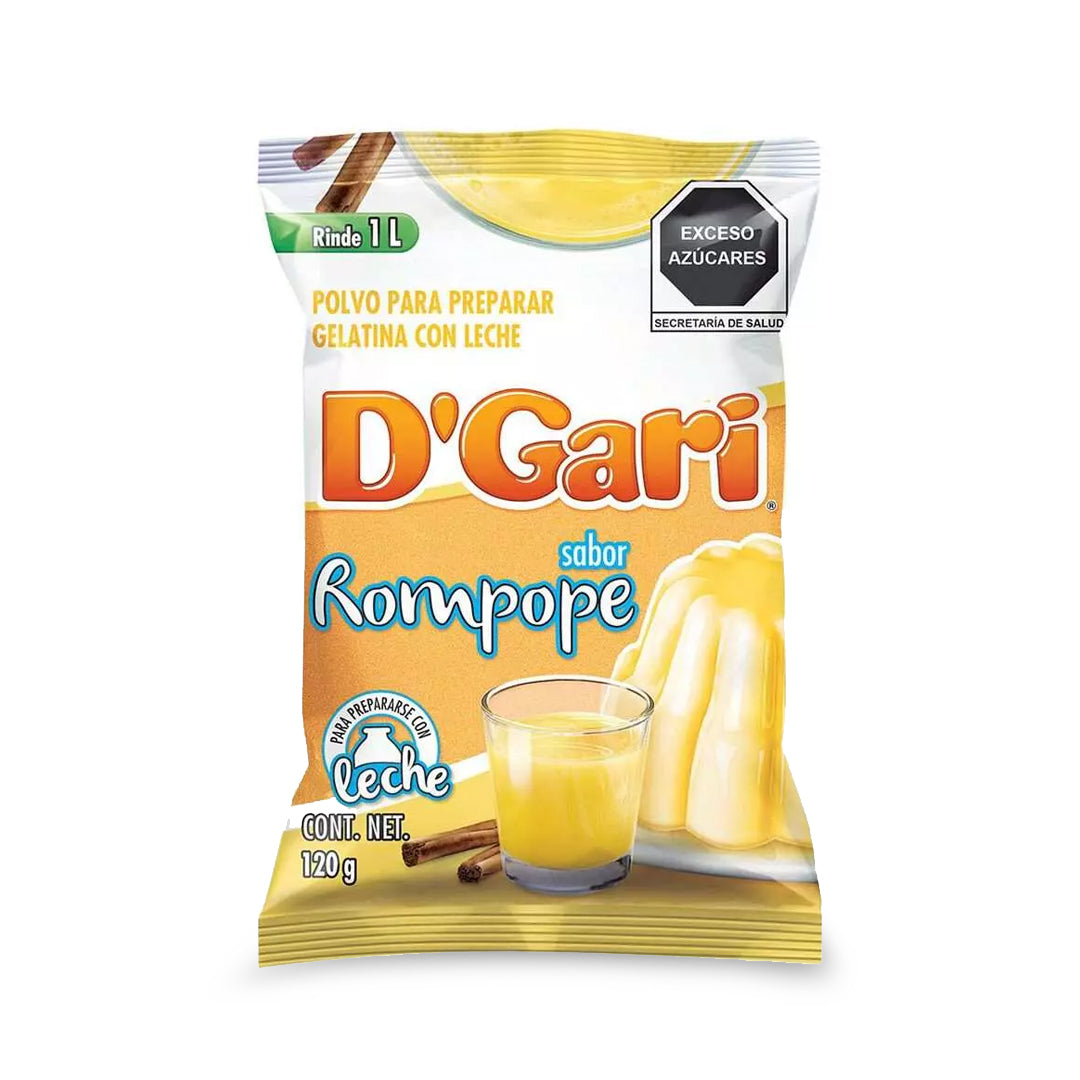 Gelatinas Gari Leche Rompope 120Gr