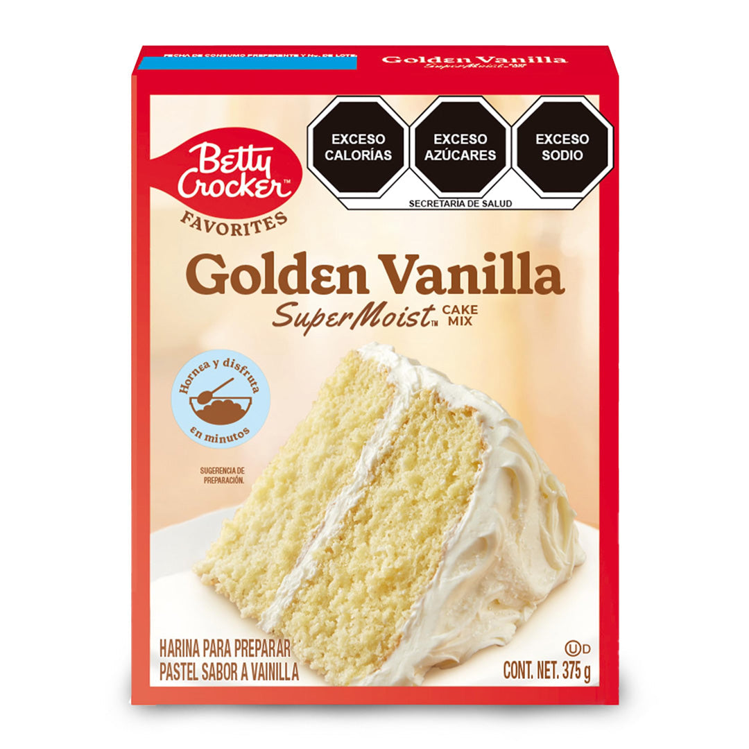 Harina Para Pastel Betty Crocker Golden Vainilla 375 Gr