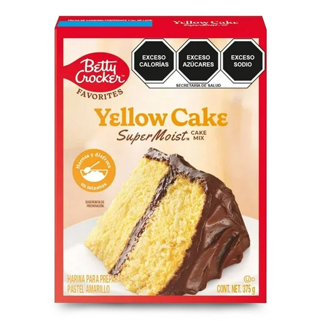 Harina Para Pastel Betty Crocker Yellow Cake 375 Gr
