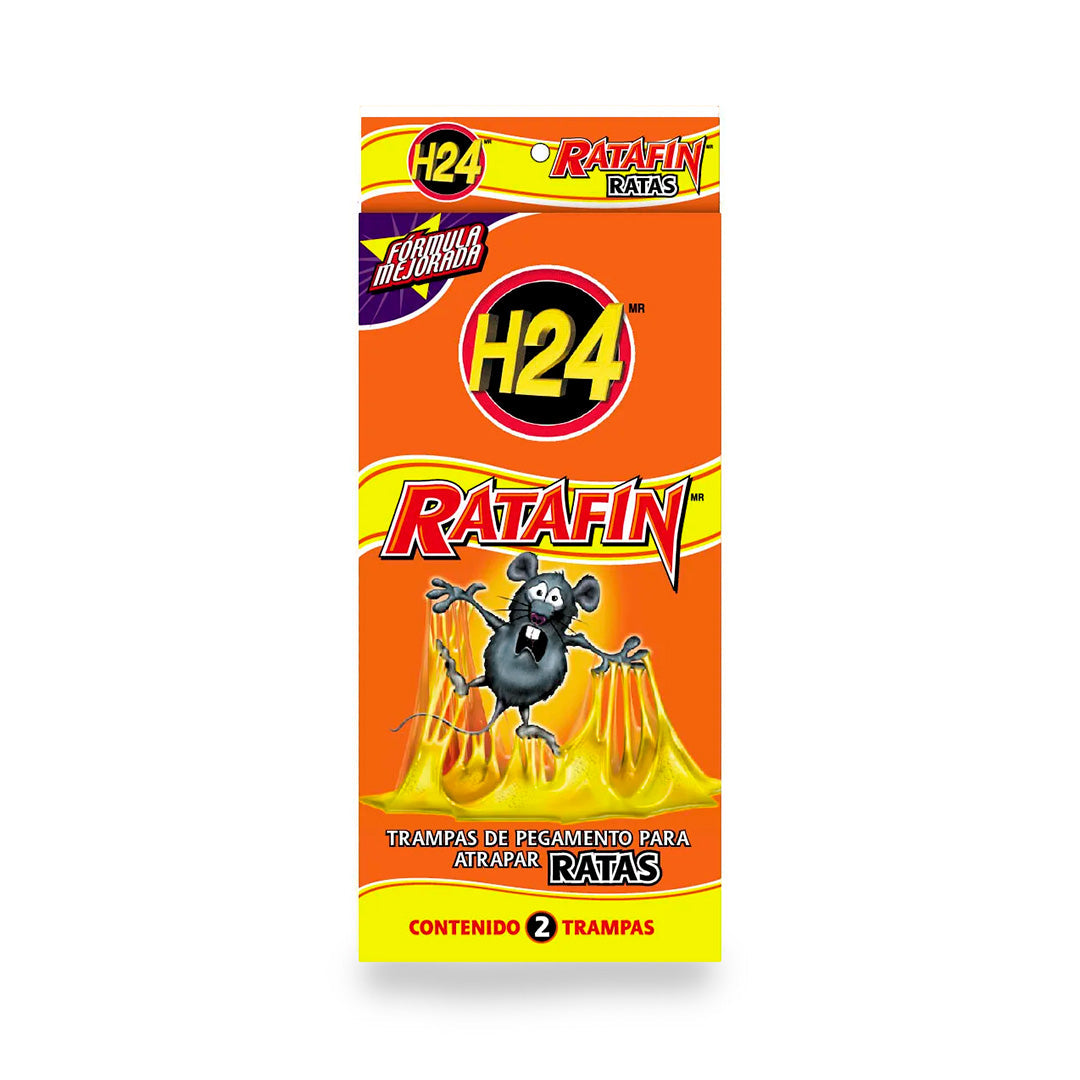 Insecticidas H24 Ratafin Trampa P/Ratas 2Pz