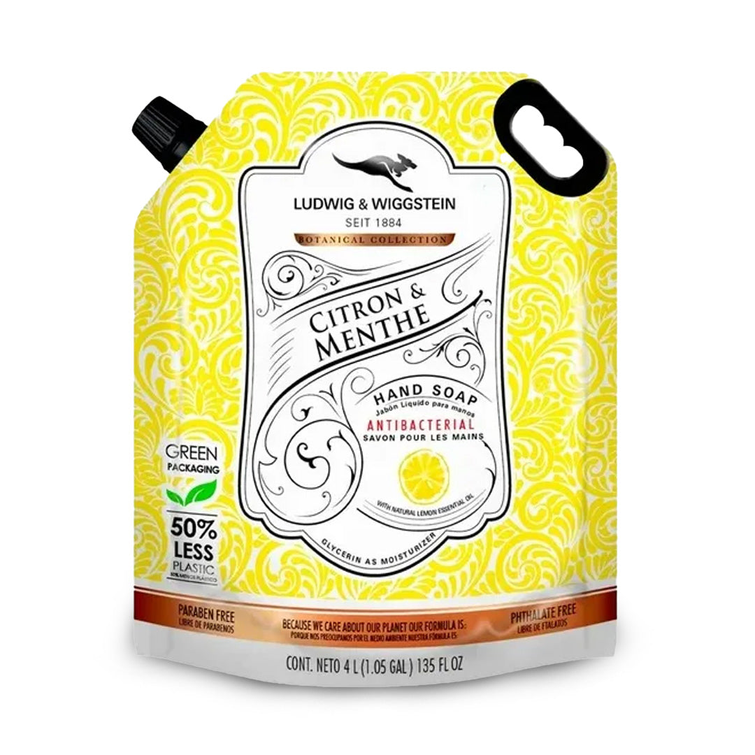 Jabon Para Manos Liquido L&W Citron-Menthe Limon 4 Lt