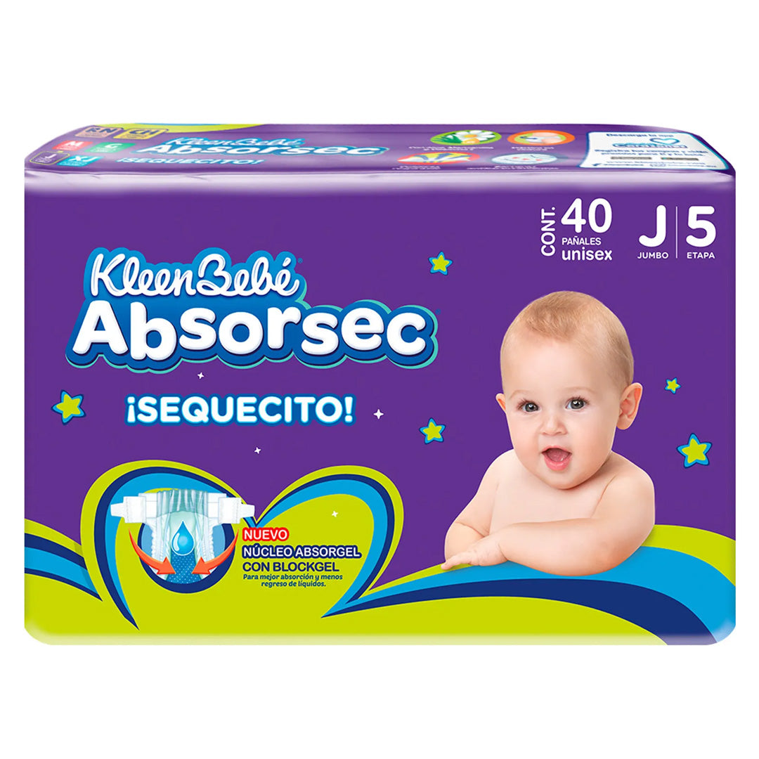 Pañal Absorsec Jumbo 40 Pz
