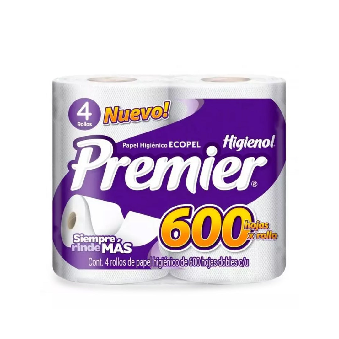 Papel Higienico Premier 600 Hjs 4 Pz