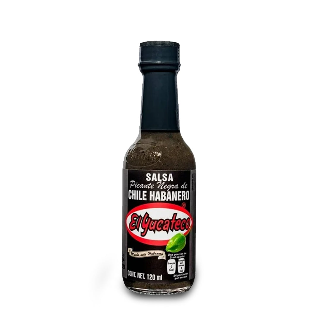 Salsa Habanera El Yucateco Salsa Negra 120Ml