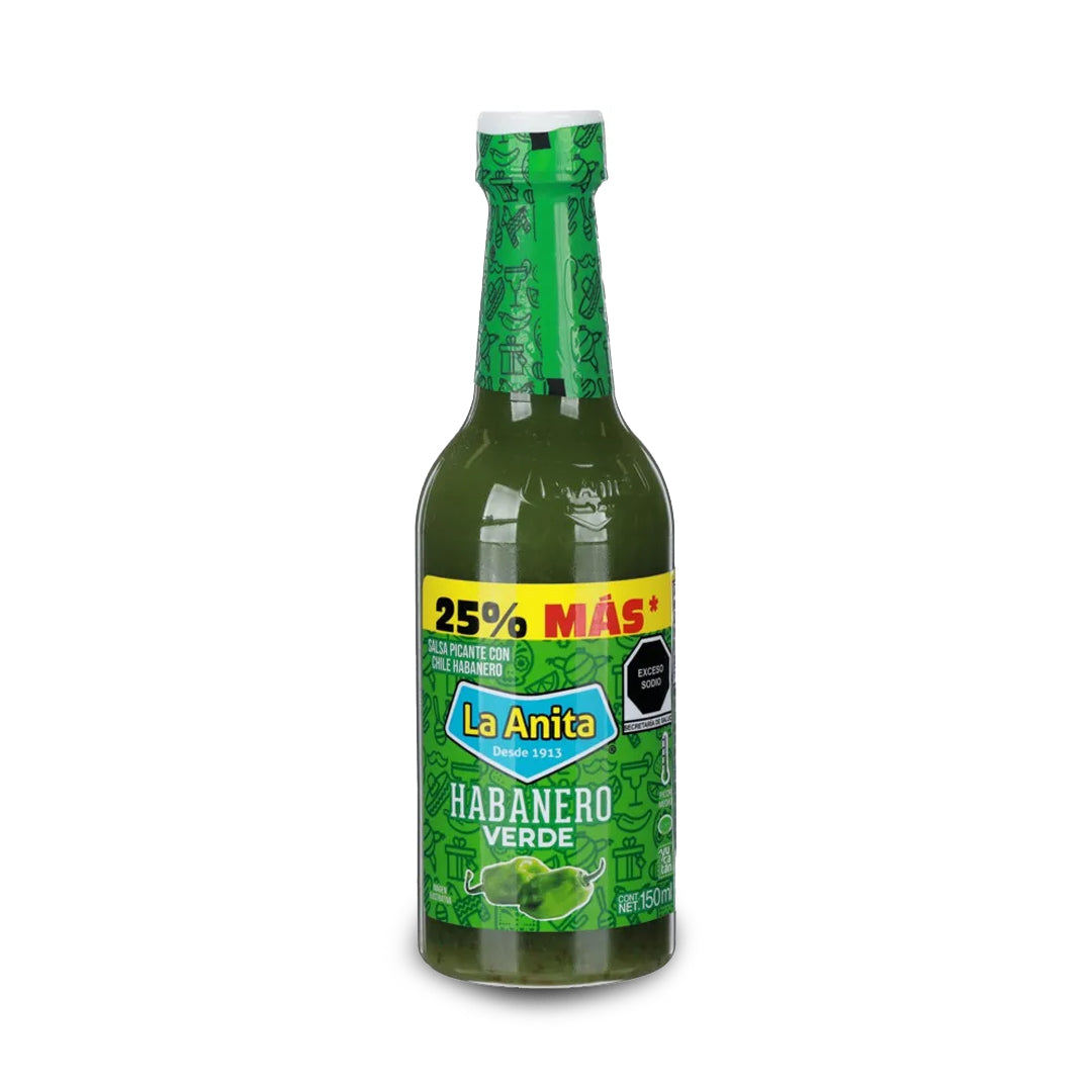 Salsa Habanera La Anita Habanero Verde 150Ml