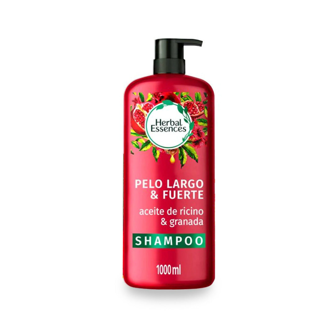 Shampoo Herbal Essences Aceite Ricino/Granada 1 Lt