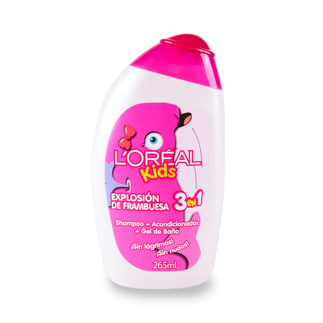 Shampoo Loreal Kids Explosion Frambuesa 3En1 265Ml