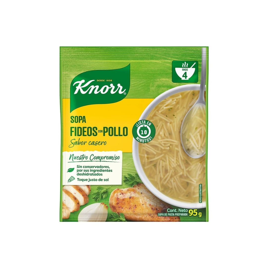 Sopa Instantanea Knorr Fideos Con Pollo 82 Gr