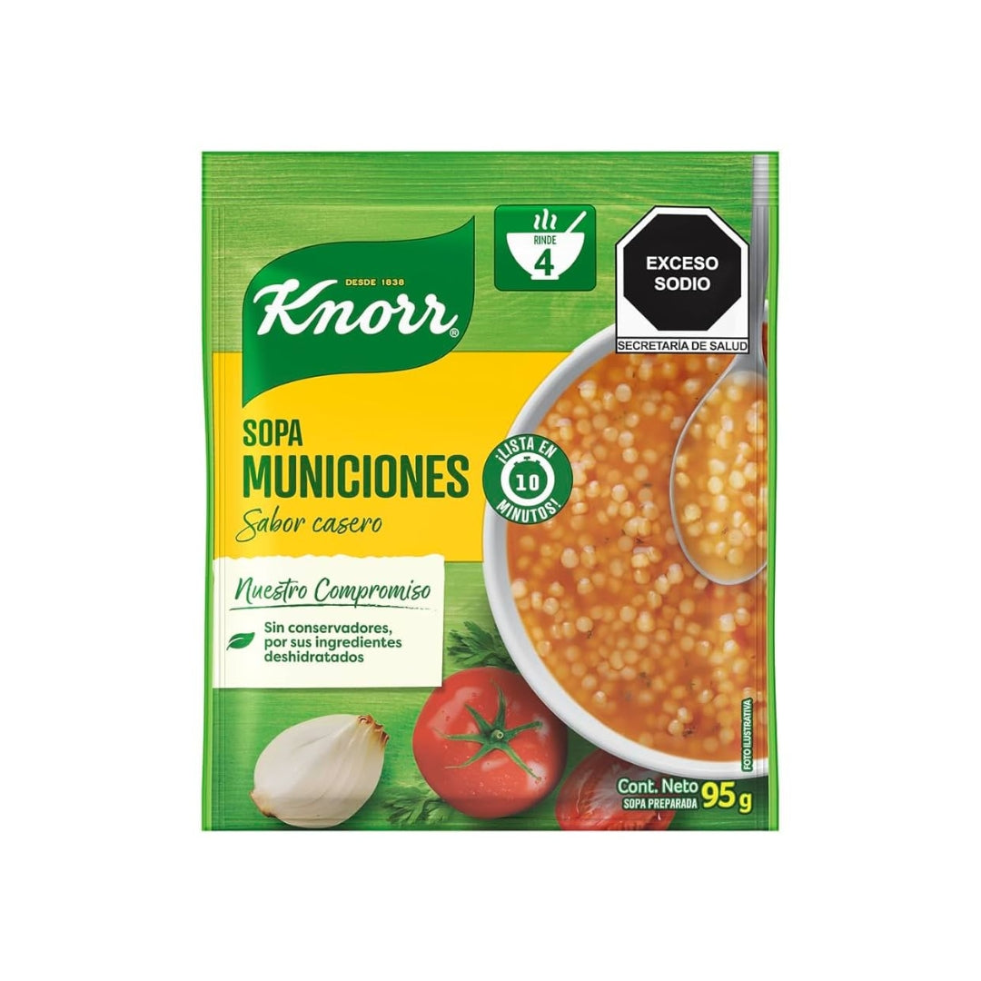 Sopa Instantanea Knorr Municiones 95Gr