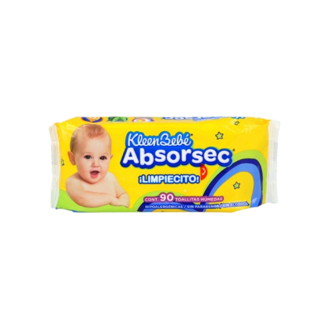 Toallas Para Bebe Kbb Absorsec Rep C/Bonus 90 Pz