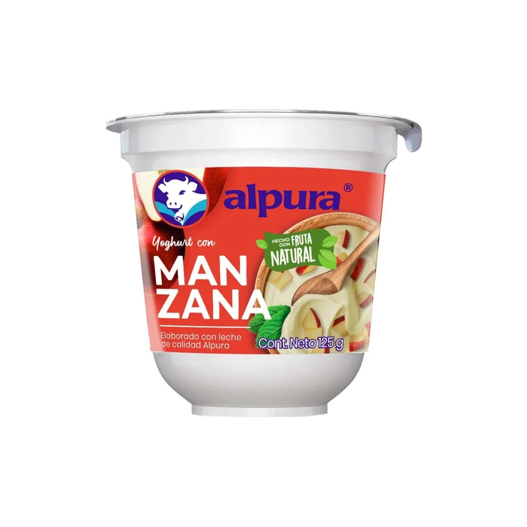 Yogurt Alpura Batido Manzana 125Gr