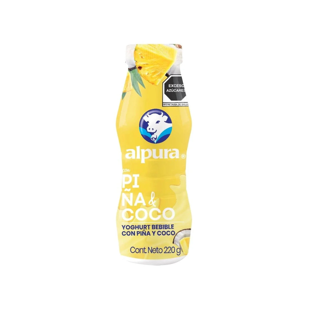 Yogurt Alpura Beber Piña Coco 220 Gr