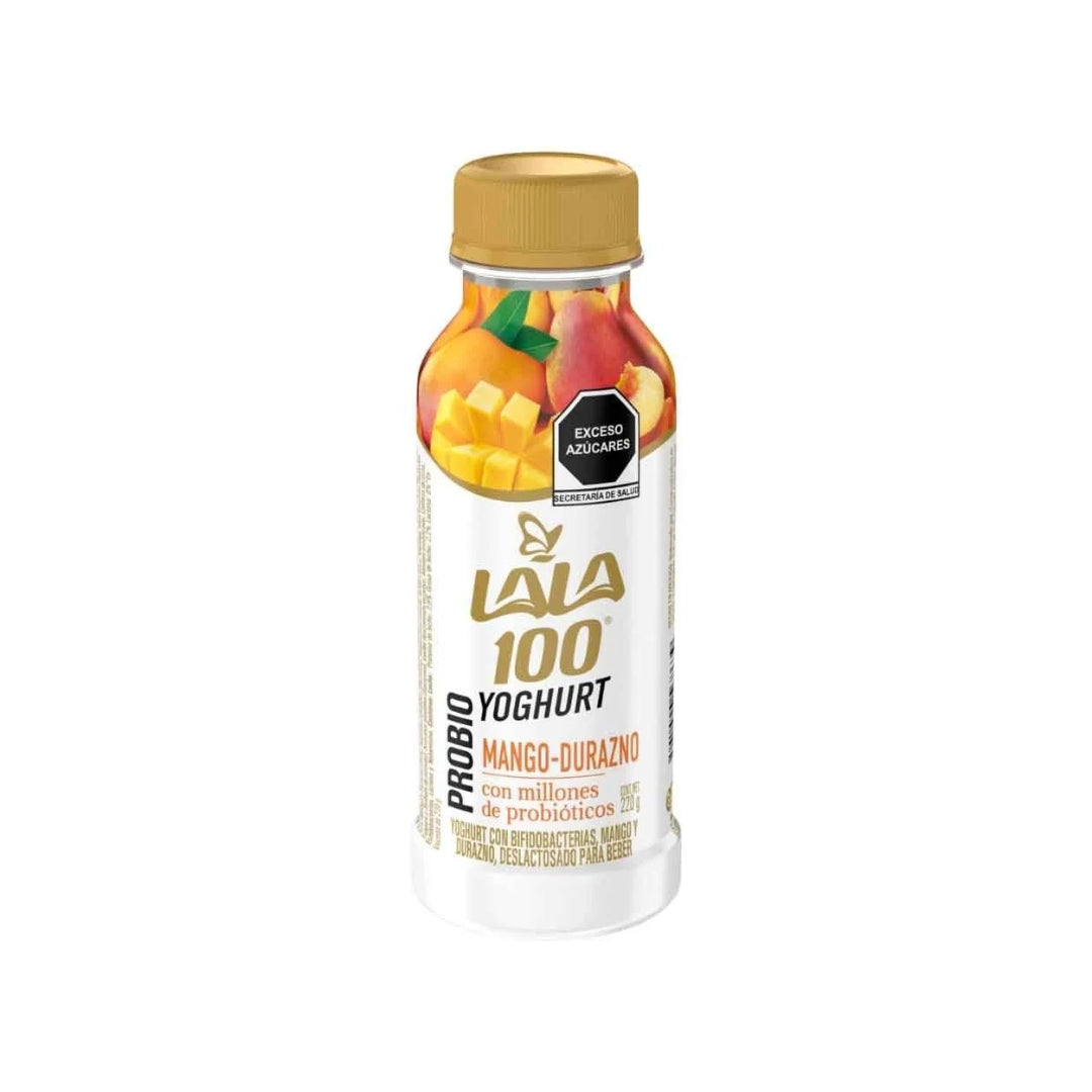 Yogurt Lala 100 Beber Mango-Durazno 220 Gr