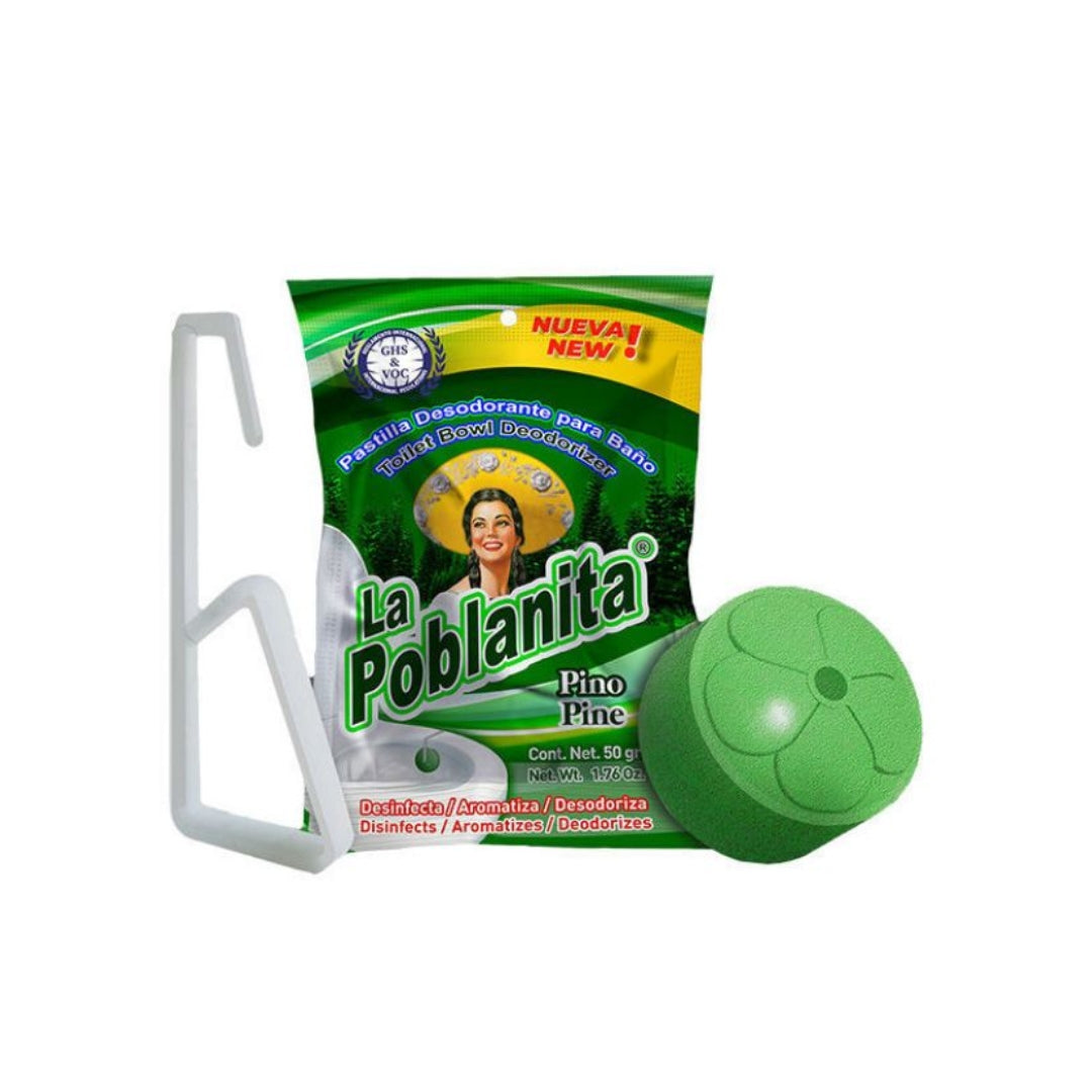Pastilla Para Baño La Poblanita Pino 50 Gr