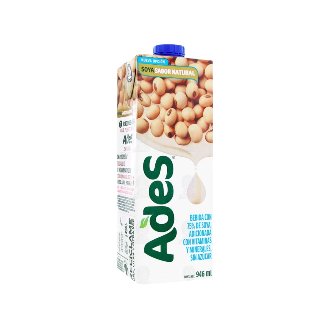 Leche Especializada Ades Natural S/Azucar 946 Ml
