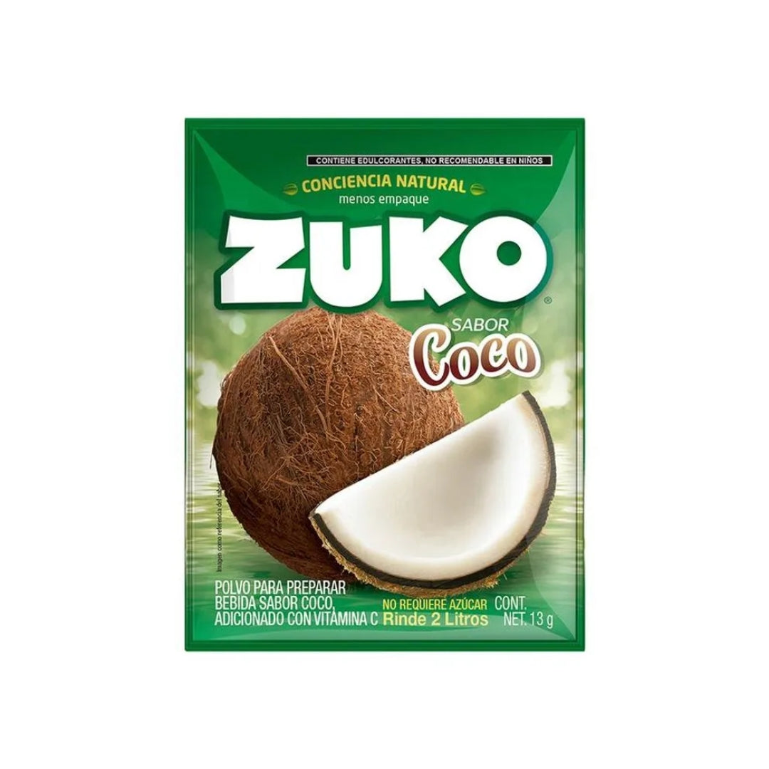 Bebida En Polvo Zuko Coco 13 Gr.