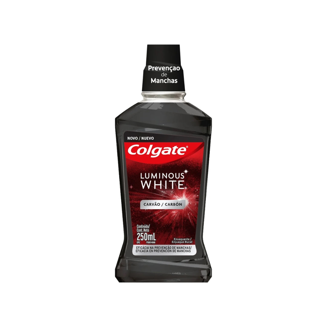 Enjuague Bucal Colgate Luminnous White Carbon 250 Ml