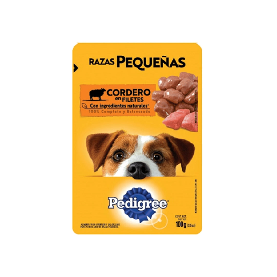 Alimento Perro Sobre Pedigree Razas Pequeñas Cordero 100Gr