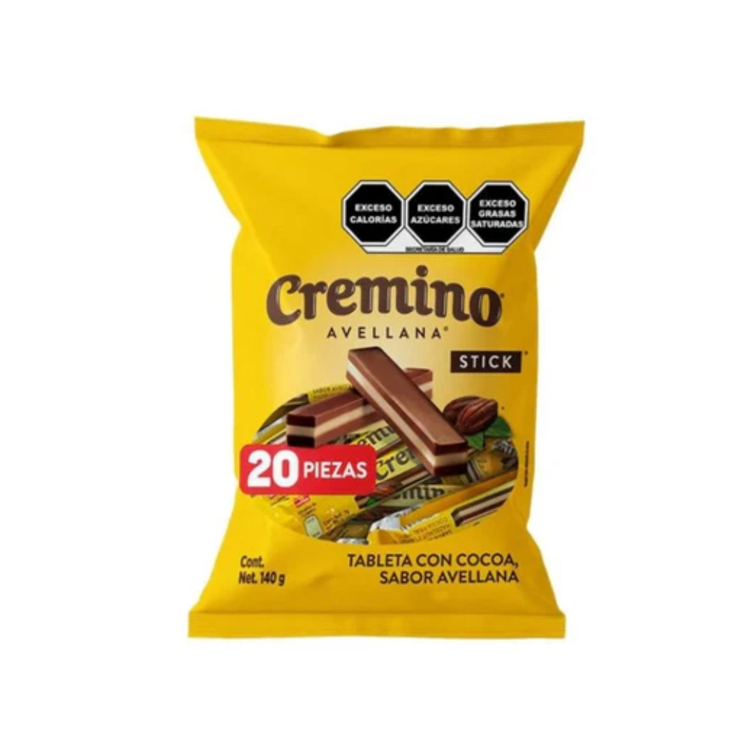 Chocolate Dulce Cremino Bicolor Stick 140Gr/20Pz
