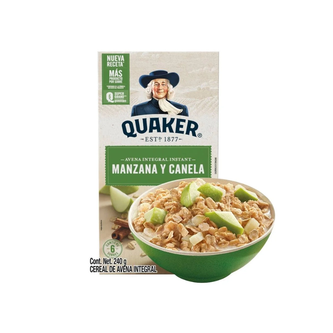 Avena Quaker Integral Manzana/Canela 240 Gr