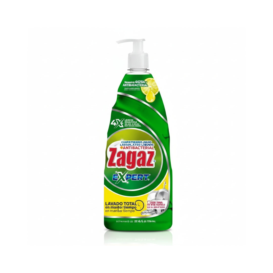 Detergente Trastes Liquido Zagaz Expert Explosion Citrica 750 Ml