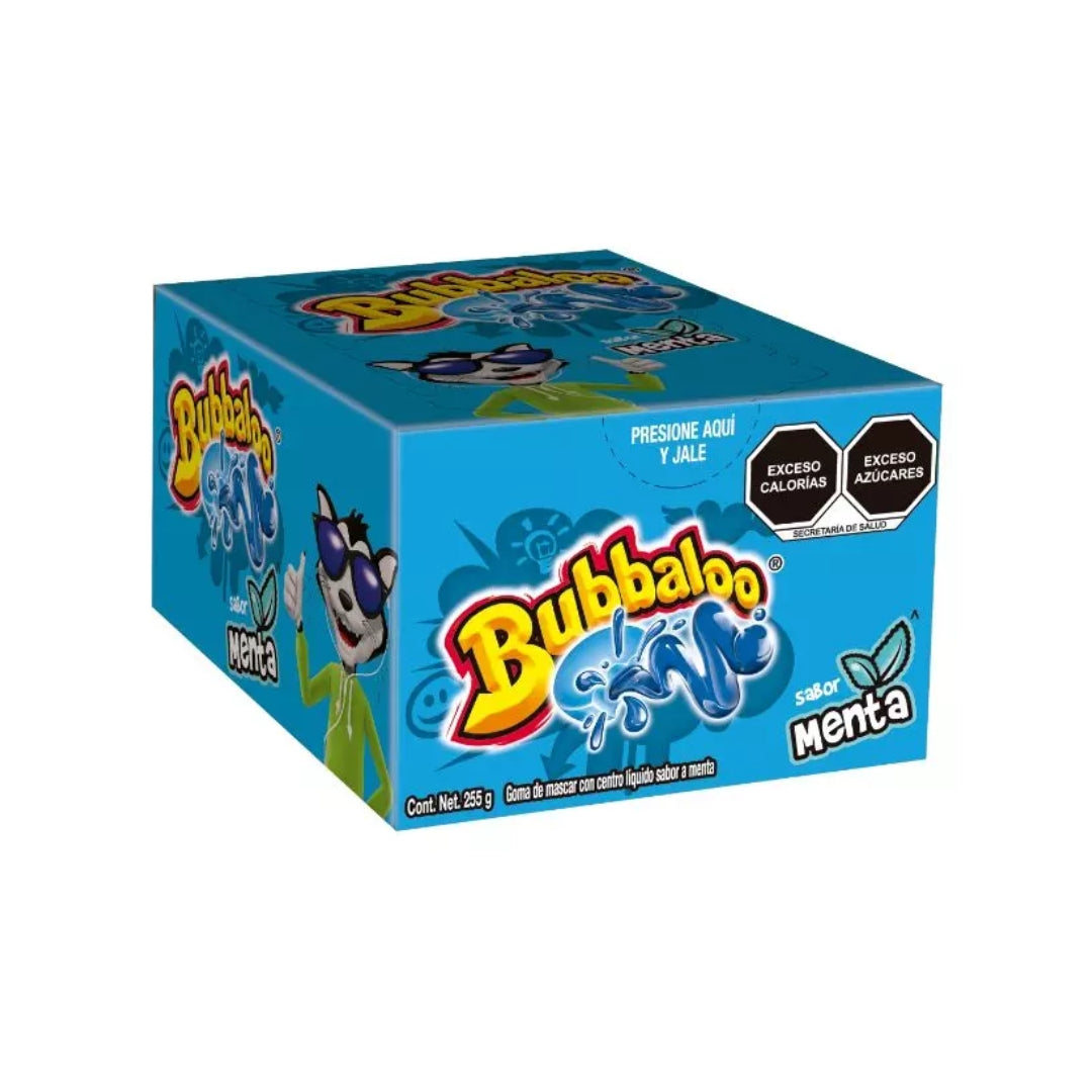 Dulces Bubbaloo Chicle Menta 47 Pz