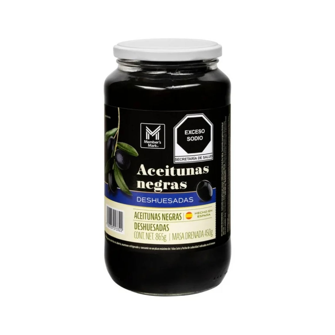 Aceitunas Members Negras Deshuesadas 865 Gr