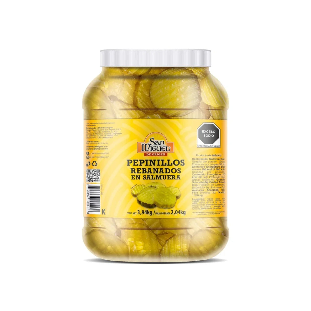 Verdura Procesada San Miguel Pepinillos 3.94 Kg (2.04 Md)